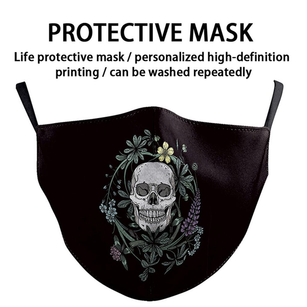 Cyfrowy Nadruk Maska dla Dorosłych Pyłoszczelna Przeciw Smogowi Ochronna Maska na Usta Unisex Pokrowiec na Twarz B178-089