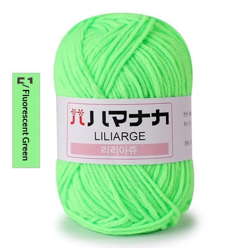 4Pcs Diy Baby Milk Sweet Soft Cotton Knitting Wool Yarn Thick Fiber Velvet Yarn Hand Knitting Wool Crochet Yarn For Diy Sweater