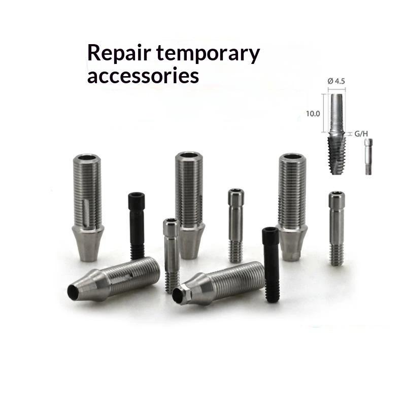 For Dentium System Temporary Abutment Hex And Non-Hex Ti-Base With A Screw For Dental Oral Surgical Screw