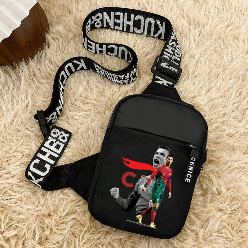 Süße Cartoon-Fußballstar-Kinder-Umhängetasche Multifunktionales Outdoor-Brusttasche Für Jungen Mädchen Reise-Geschenk