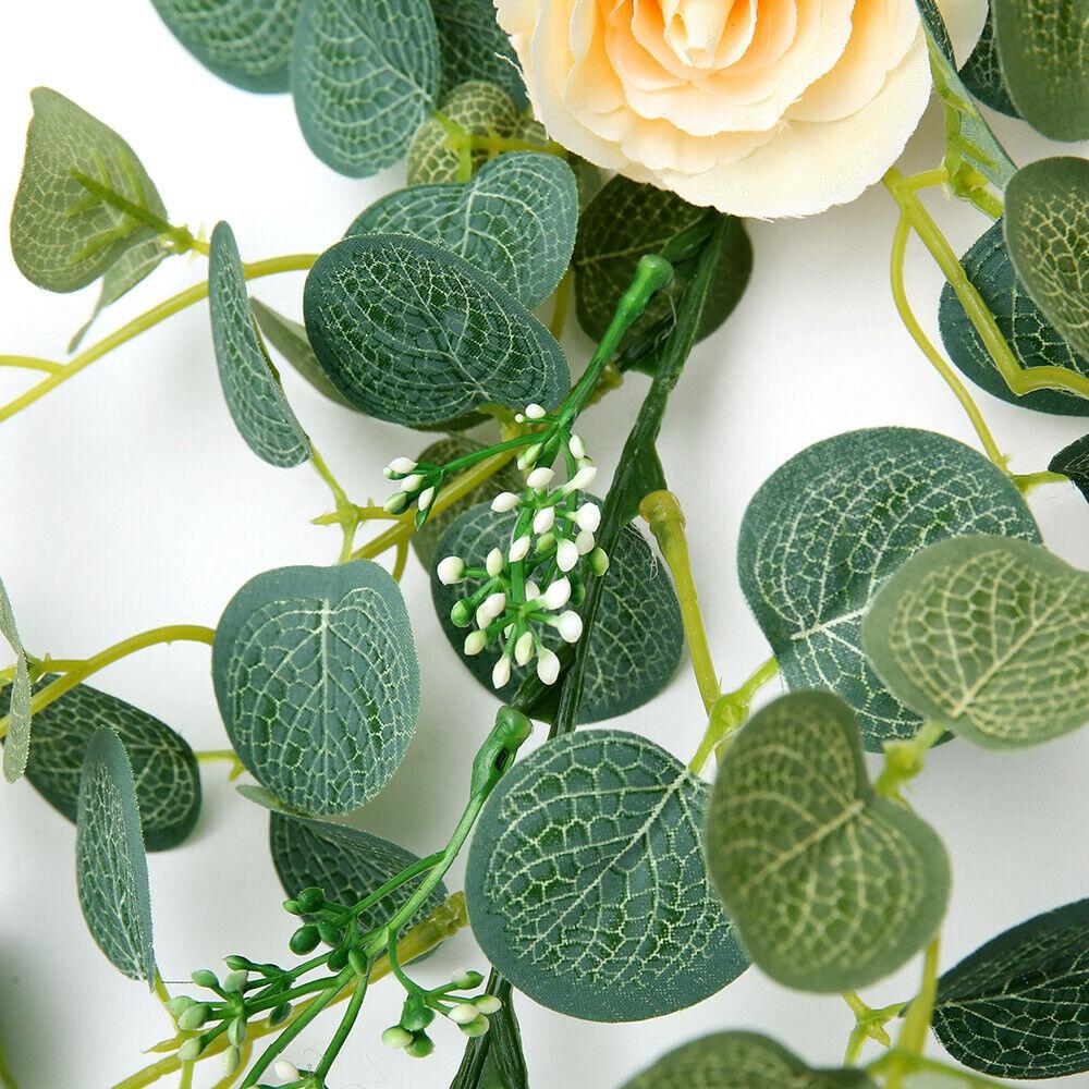 Welcome Sign Ivy Fake Plant Wedding Decoration Garland Home Decro Artificial Flower Rose Vine