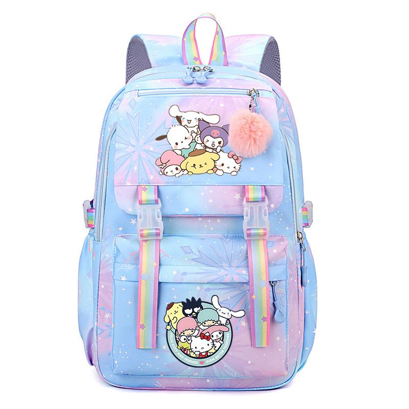Collection Sweet Xiaoqing Cartoon Peripheral Trend Ridge Protection Backpack Large Capacity Student School Bag