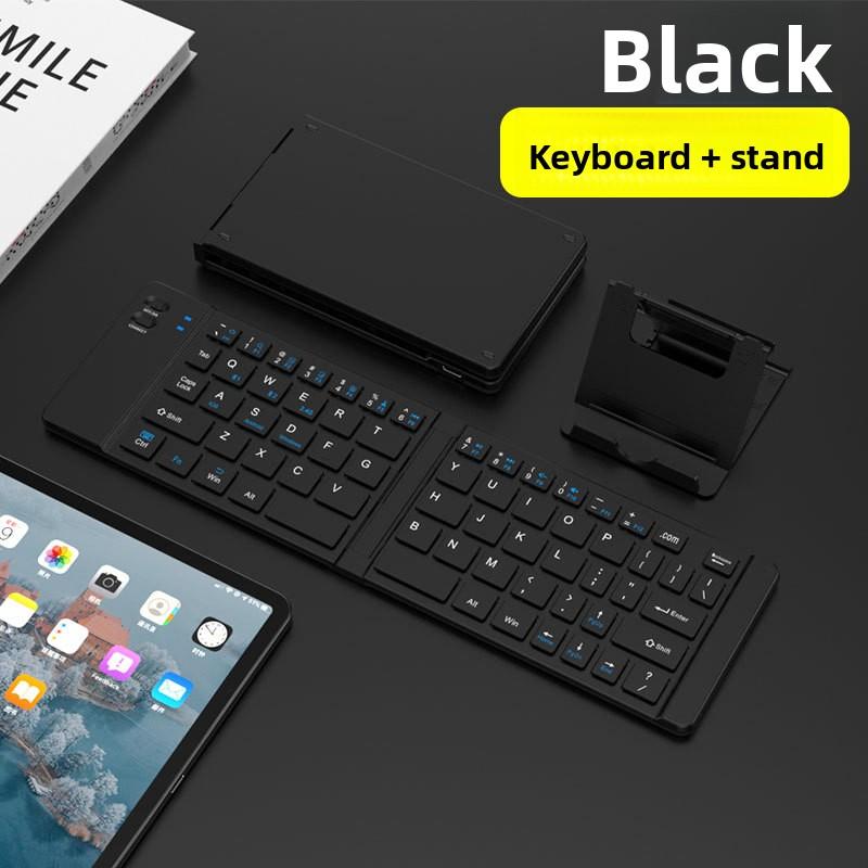 Bluetooth Keyboard Triple Folding Keyboard Is Suitable for iPad, Business Office Mini Mobile Phone Tablet Keyboard, Suitable for All Systems