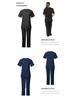 European and American Style Solid Color V-Neck Nursing Uniform Set for Women - Protective Two-Piece with Pockets