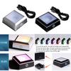 LED Colorful Light Light Rotating Crystal Display Base Stand fors Glass