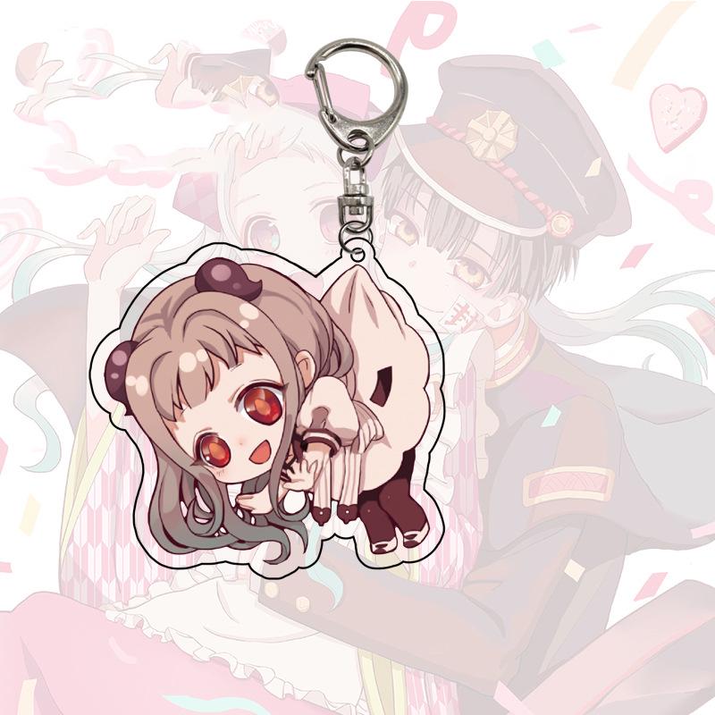 Porte-clés Anime Hanako Kun - Lot De 8 Figurines Chibi En Acrylique Multicolore, Pour Clés Ou Décoration