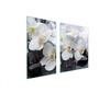 GLASPLATTE und SCHNEIDEBRETT 100x52 ORCHIDEE