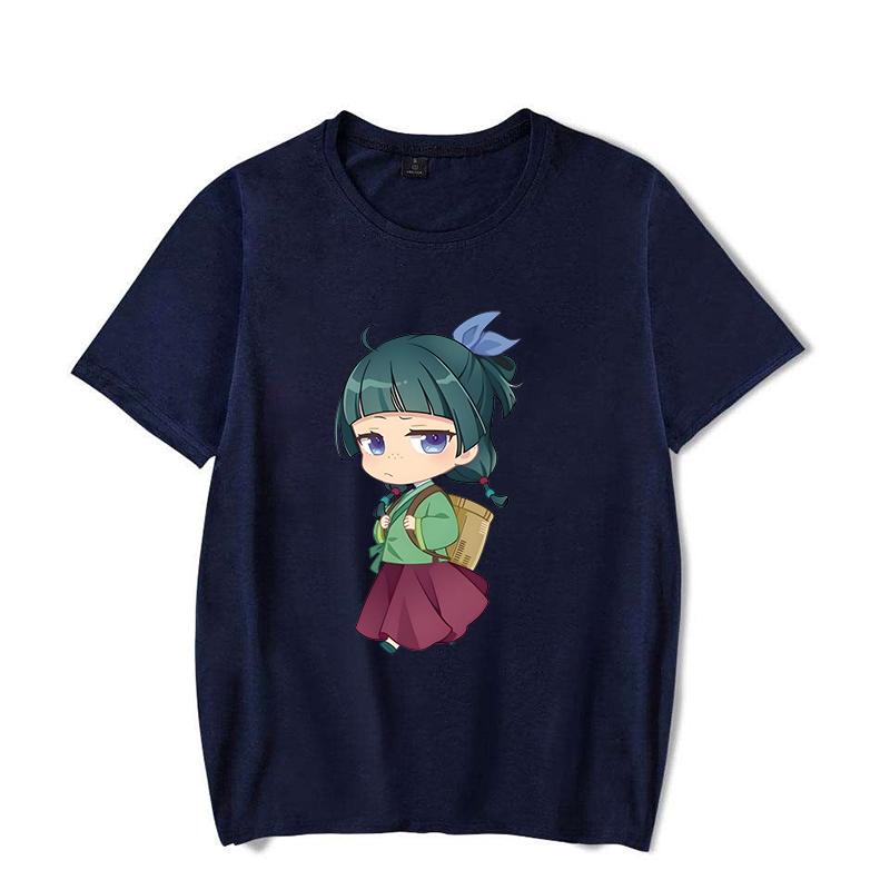 Hot Anime The Apothecary Diaries Printed T-shirts Cute Maomao Short Sleeve Shirts Women Men Summer Casual Round Neck Tee Shirts