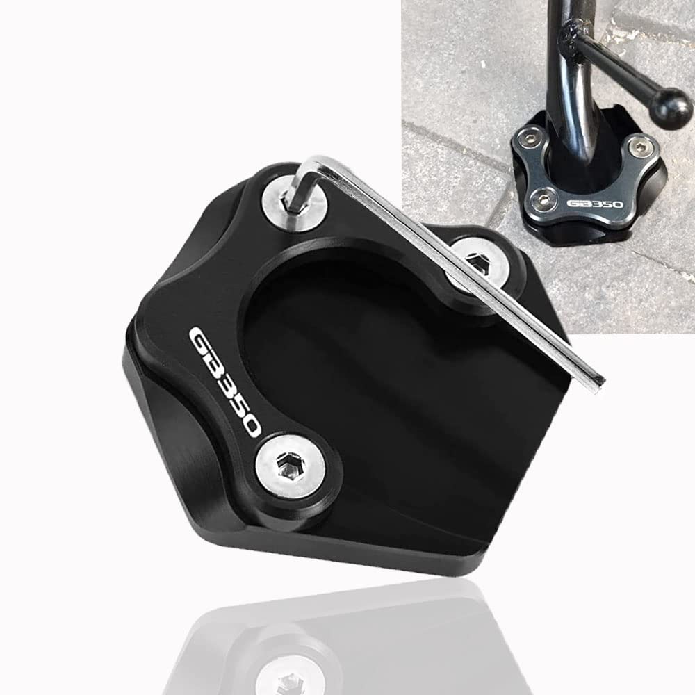 

For GB350 GB350S GB350RS 2021 2022 Motorcycle Kickstand Motorcycle Side Bracket Pad чёрный