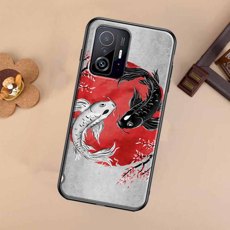 Koi Fish Yin Yang Case For Xiaomi POCO X7 X6 X5 X3 Pro F3 F5 F6 M6 Pro 13 14 Ultra 11T 12T 13T 14T Pro Cover