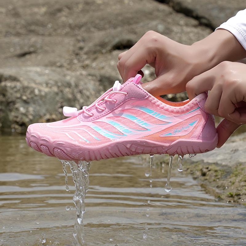 

Outdoor new sports non-slip creek shoes swimming five-finger beach wading hiking hiking shoes men and women training fitness 47 рожевий