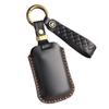 Handmade Cowhide Key Cover for KIA K9 - Retro Style Protective Shell with Buckle