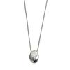 Simple Metal Glossy Oval Waterdrop Geometric Pendant Necklace for Women Punk Long Sweater Chain Charm Party Jewelry Gifts
