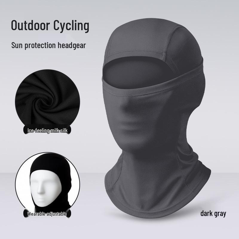 Quick-Dry Multifunctional Summer Cycling Face Mask: Breathable, Sun-Protective, Ice Silk Balaclava & Headband