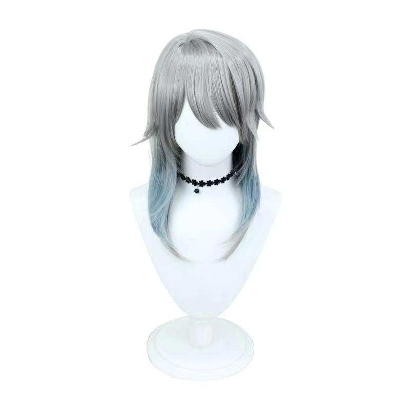 Collapse: Star Dome Railway Sunday Cospalm Wig Simulation Scalp Top Mixed Color Gradient Fake