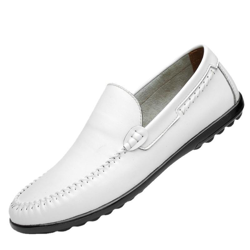 Spring and Autumn Lightweight Loafer Doudou Shoes Casual Fashion Driving Shoes Leather Shoes One Pedal Lazy Men's Shoes