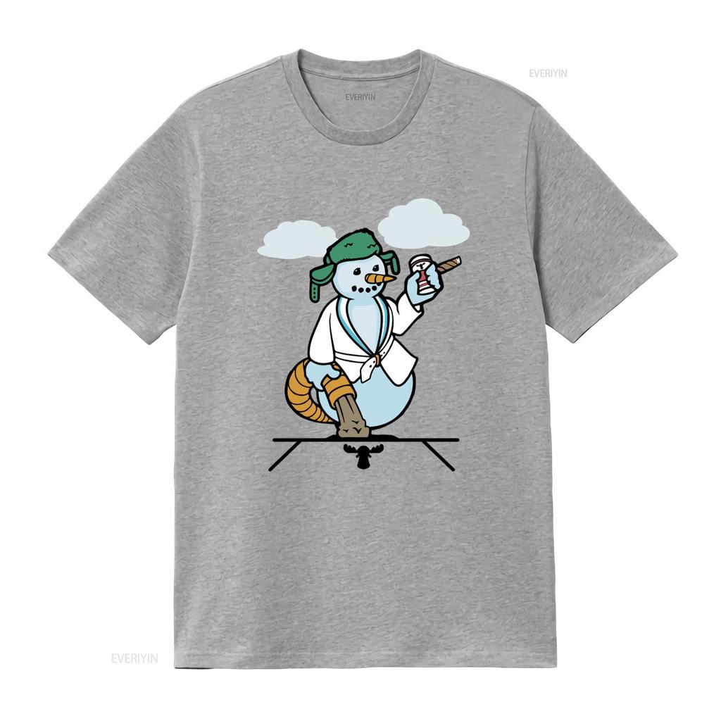 Cousin Eddie Snowman Christmas Vacation T Shirt Festive Winter Design for Holiday Fans vintage Washed homme Comfortable graphic