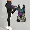 Butterfly Print Yoga Outfit for Women Fashion Workout Leggings Fitness Sports Casual Yoga Set Sports Suit