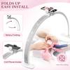 DianaBeauty Half Moon Light 35W Nail Desk Lamp U Shaped 364 LEDs Fill Light with Phone Holder Foldable Table Lamp for Nail Art
