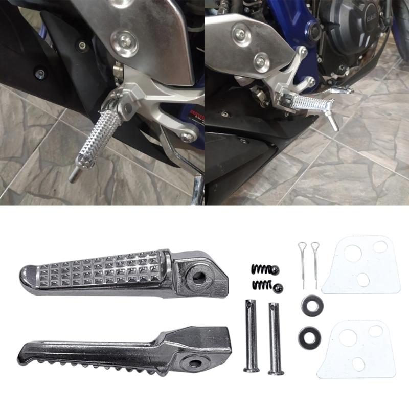 2Pcs Universal Pedal Folded Footrest Footpeg For Motorcycle Bicycles Electric Vehicles Mopeds Scooters