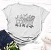 Women T Shirt Mama Needs Coffee Print Tshirt Women Short Sleeve O Neck Loose T-shirt Ladies Summer Causal Tee Shirt Clothes