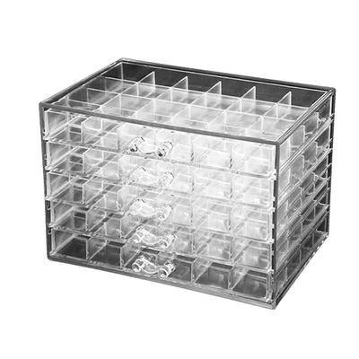 120 Grids Transparent Organizer Acryl Nagel Display Schmuck Make-Up Schublade Box