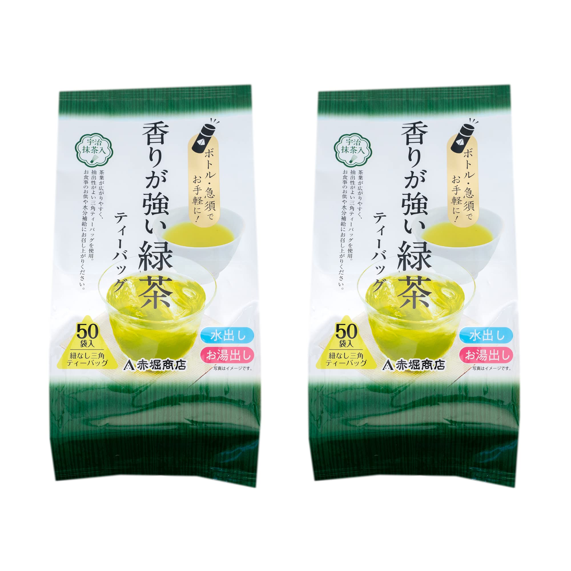 Akahori Shoten Strong Fragrance Green Tea Tea Bags x 50 x 2 (4g bags)