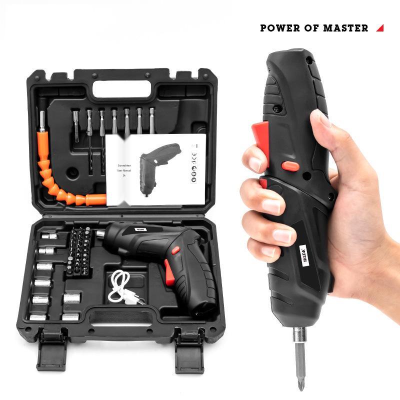 Multi-functional Electric Screwdriver & Drill Set for Household Use
