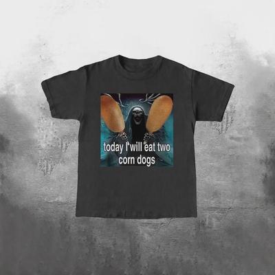 Retro Gotische Strip Skelet Meme Oversized T-shirt voor Dames
