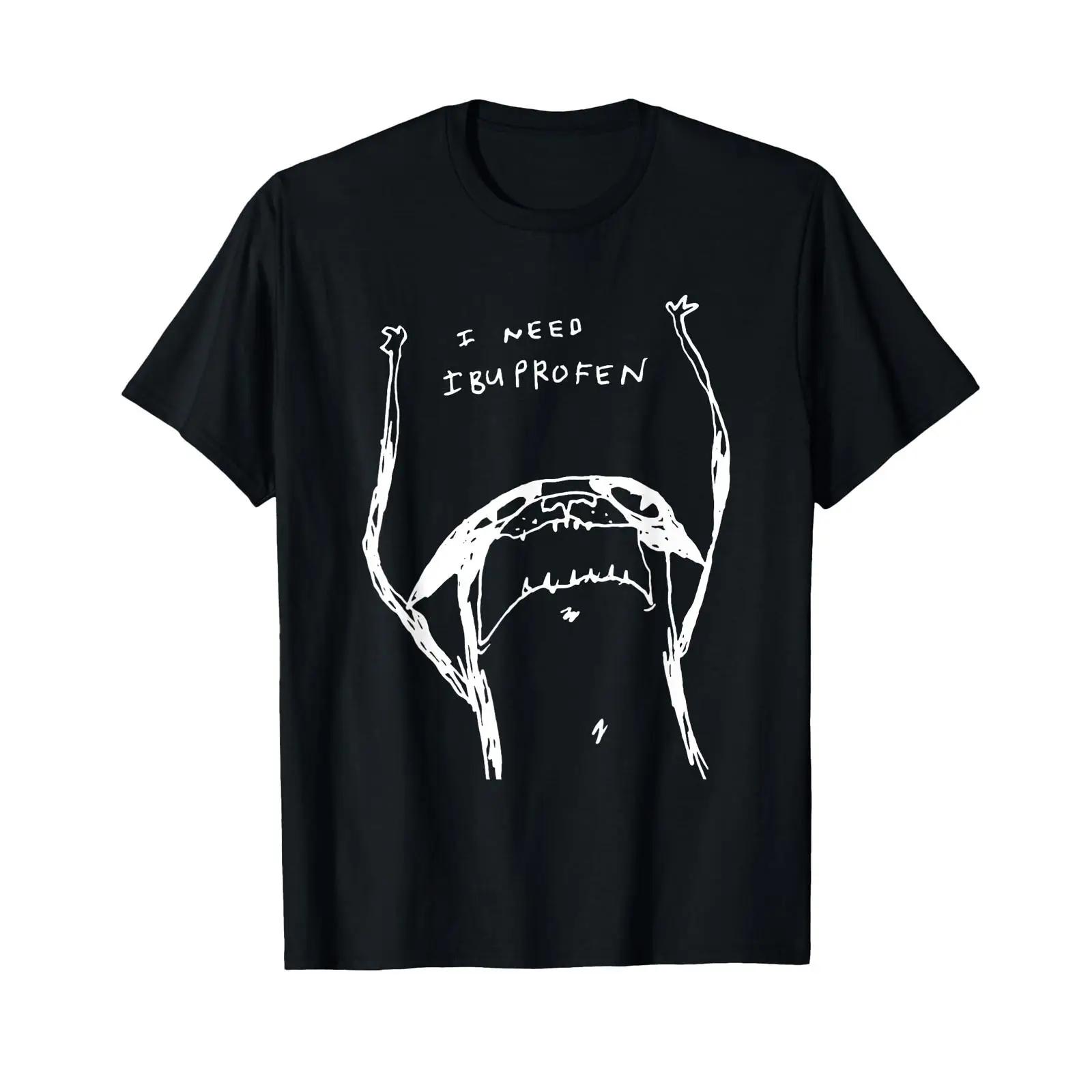 

I Need Ibuprofen Funny Cat Meme T Shirt vintage Washed homme designer clothes Breathable streetwear Comfortable Casual Stylish 5XL різнокольоровий