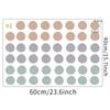 1 Piece Polka Dot Self-Adhesive Sticker Morandi Color Wall Background Beautifying Stickers For Bedroom Living Room Decoration