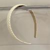 Women Headband Anti-Slip Inner Side Sponge Filling Handmade Knitting Hair Hoop