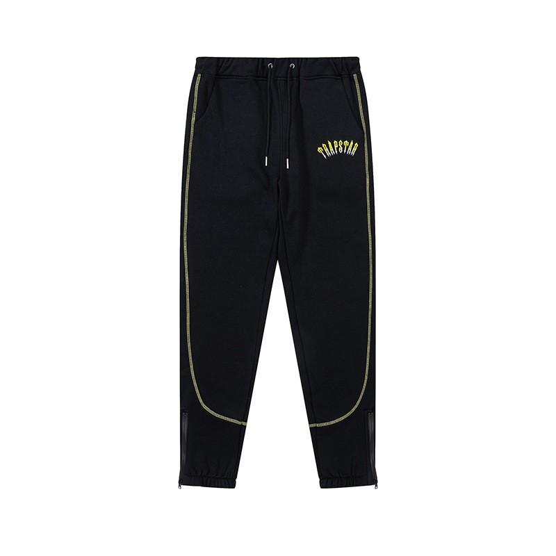 Mens Gradient Letter Tiger Head Embroidered Hoodie Jogger Set Streetwear Winter Outfit