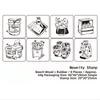 DIY Journaling Scrapbooking Diary Decoration 8Pcs/Set Wooden Stamp Seal Fresh Cute Pattern Seal Stamp Gift