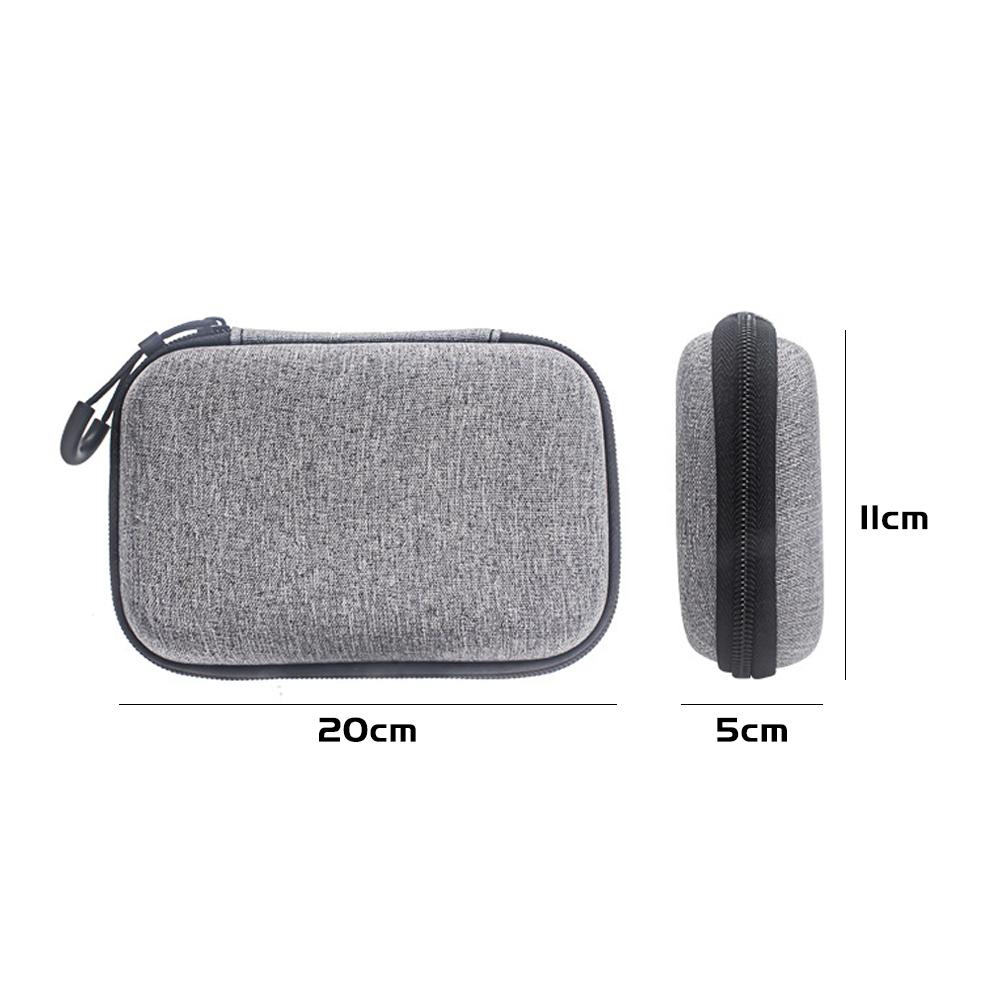 Carrying Case for PLAUD NotePin Voice Recorder Carrying Bag for PLAUD NotePin AI Voice Recorder Nylon Zipper Storage Bag Gray