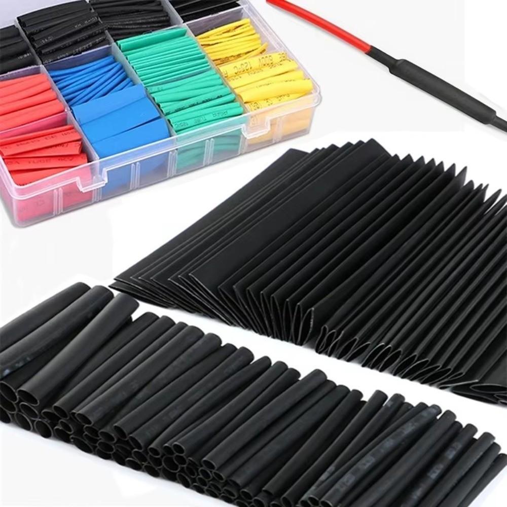 127/530Pcs Polyolefin Material Heat Shrink Tubing Sleeves Wire Shrinking Wrap  Wire Connection