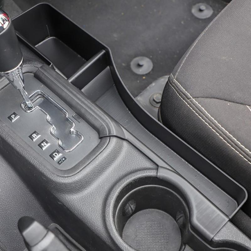 Gear Shift Console Side Storage Box Organizer Tray for Jeep Wrangler JK 2011 2012 2013 2014 2015 2016 2017 Interior Accessories
