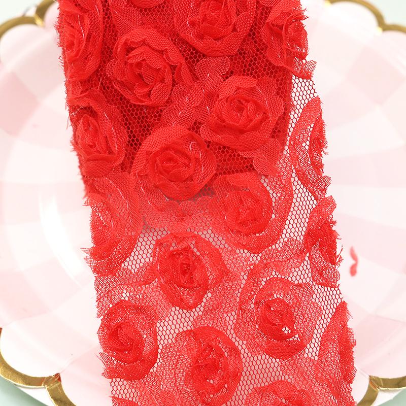 DIY Verzierung Mesh Party-Accessoires Kleid Stickerei Tasche Dekorationen Rosenblätter Vorhänge Geschenk