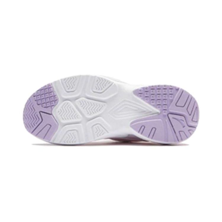 Anta Kids Shock Absorbing Wear Resistant Casual Shoes Kids Sneakers White Pink 322349986-4