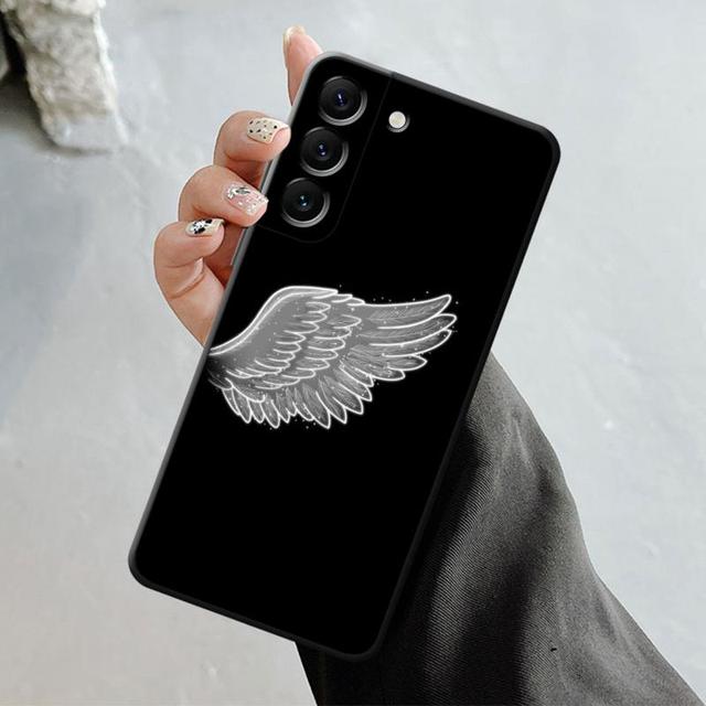

Чехол для телефона для Samsung Galaxy S23 S22 S21 S20 Fe Ultra S10 S9 S8 Plus Note 20ultra 10plus, чехол для девочек, крылья ангела и демона Samsung Note 10 Plus
