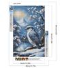 5D DIY Full Round Drill Diamond Painting Animals In Snow Kit Home Decoration