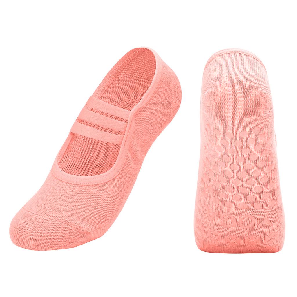 Silicone Non-slip Yoga Socks Women Floor Pilates Socks Backless Breathable Cotton Indoor Fitness Dance Sports Socks