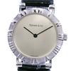 TIFFANY&Co. Atlas Watches M0640 Silver/black SilverDial Silver925/Stainless Steel/leather Quartz Analog Display Mens Used