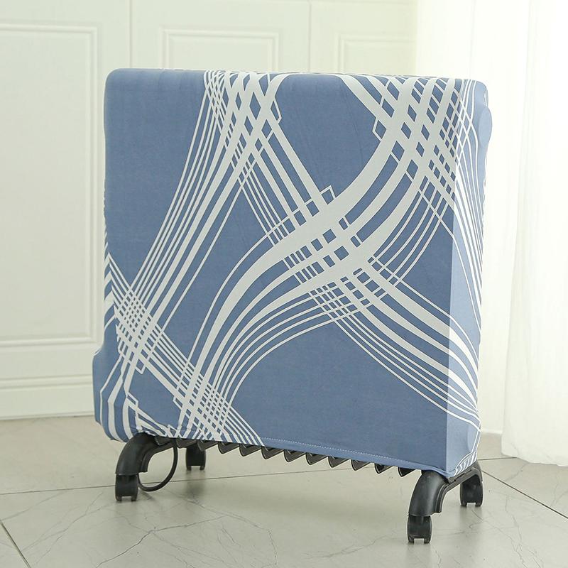 New Portable Heater Radiator Dust Cover Thickened Flower Print Elastic Household Oil Tin Radiator Protective Storage Dust Covers
