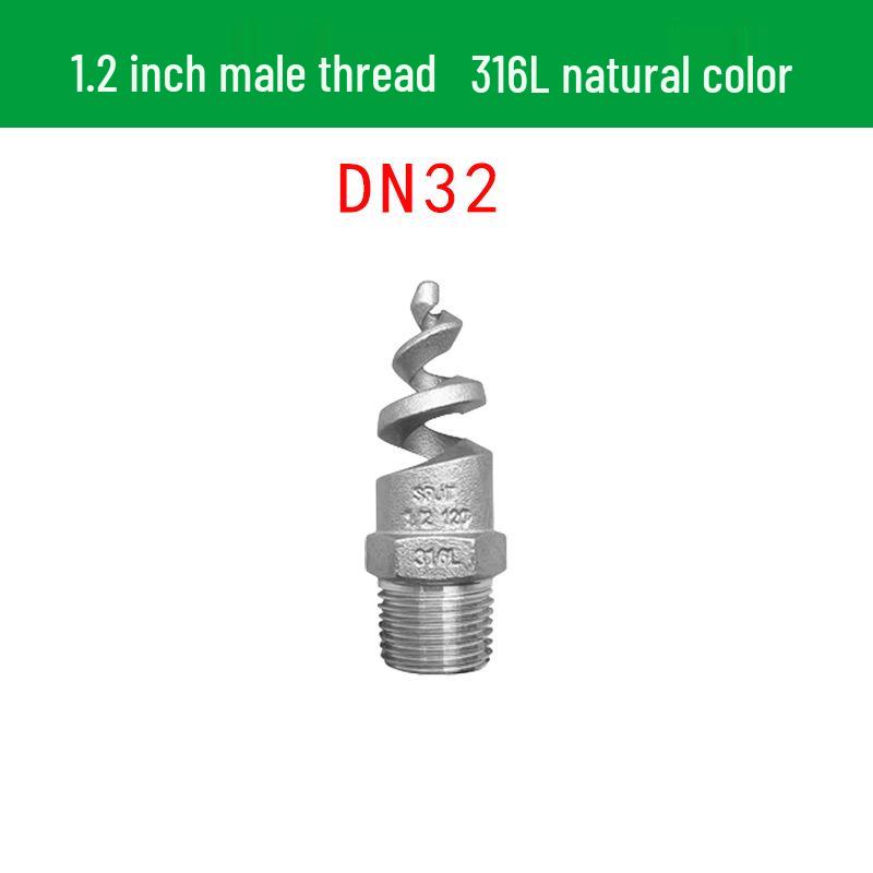 Stainless Steel Anti-Clog Spiral Spray Nozzle for Cooling Tower & Fire Protection