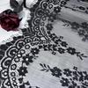 3m x 32cm Black French Chantilly Lace, Non-stretch Eyelash Lace Fabric for Sewing, Bra, Underwear, Lingerie, Dress, Garment, Crafting