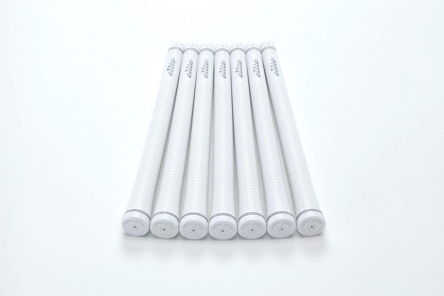 

elitegrips Гольф Грипсы TD50 Серебро Без Задней Линии Набор из 7 штук, Белый,