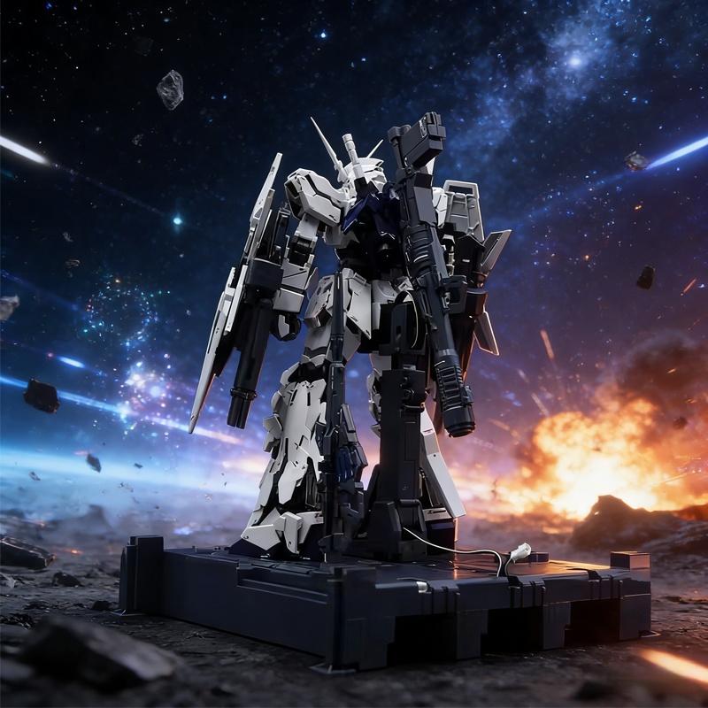 New Model 1/100 Unicorn Restored Version Full Set With Led Unit Shield & Cage Assembly Model Kit Action Figure Boys' Puzzle Toy