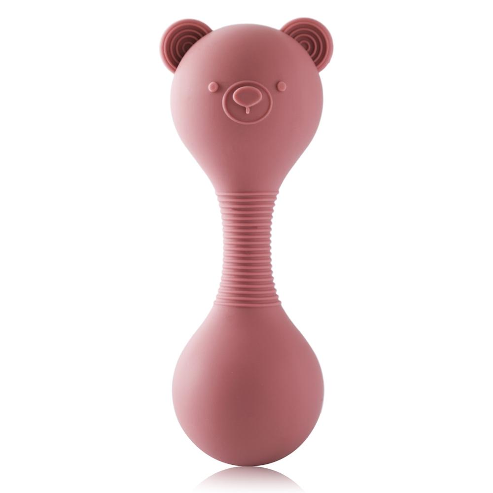 Rattles For Baby Silicone Maracas Toys Cartoon Bear Sand Hammer Baby Toys 0-12 Months Rattle Silicone Teether Toys For Baby Gift