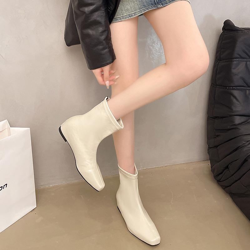 Fashion 2025 New Women High-quality Hot-selling and Versatile Ankle Boots Fashion Pointed Toe Ladies Elegant Short Boots
